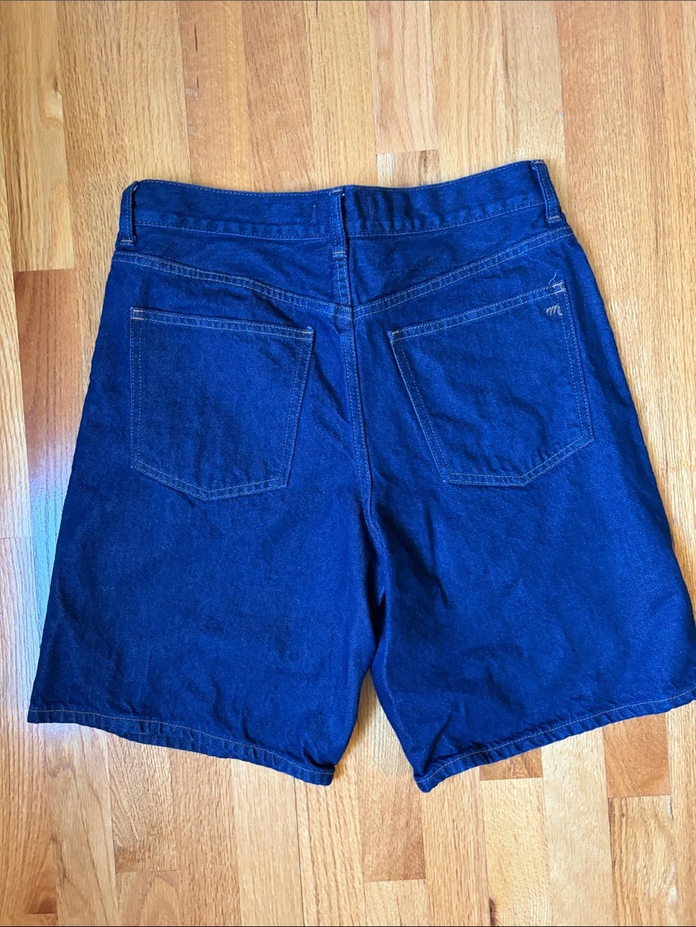 Dark Indigo Denim Bermuda Shorts